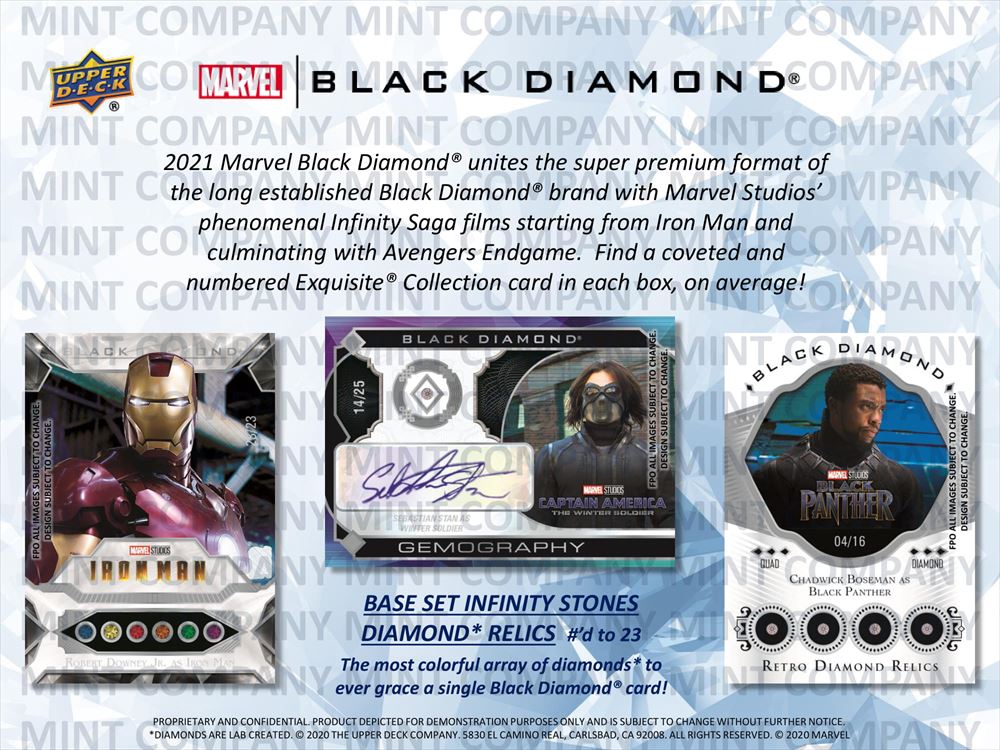 21 Upper Deck Marvel Black Diamond 製品情報 Trading Card Journal