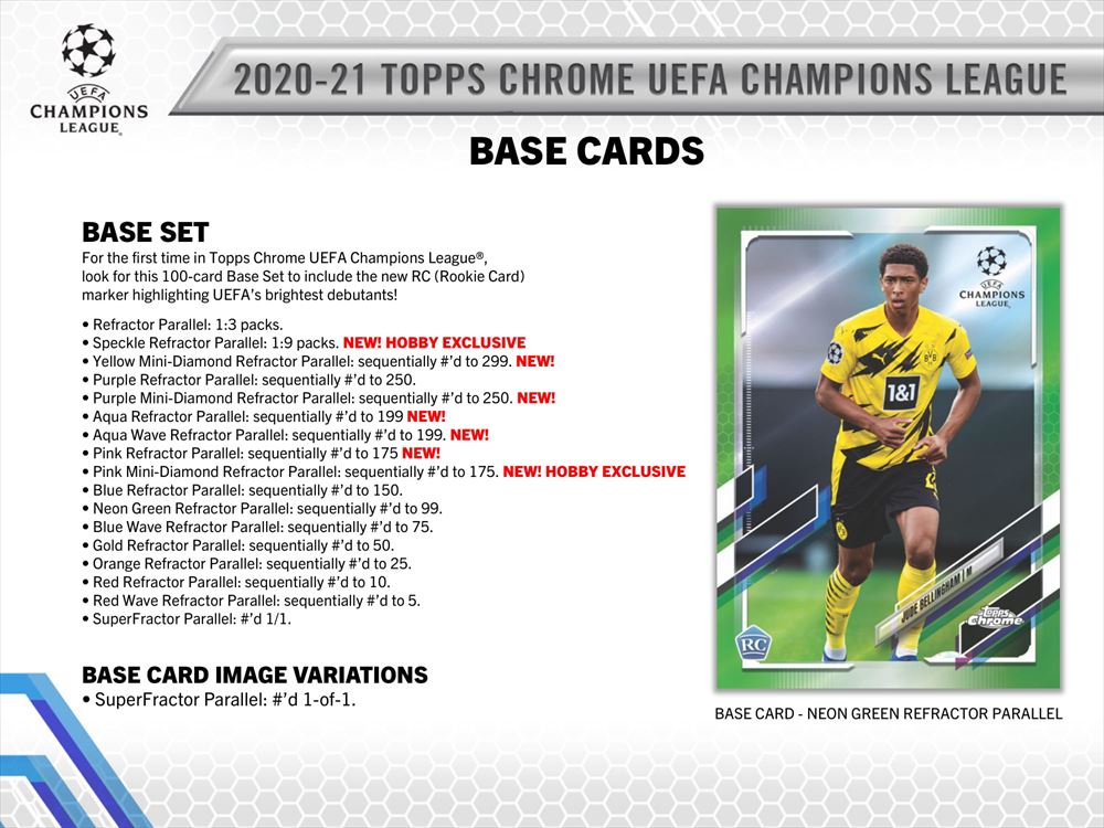 ⚽ 2020/21 TOPPS UEFA CHAMPIONS LEAGUE CHROME HOBBY【製品情報 