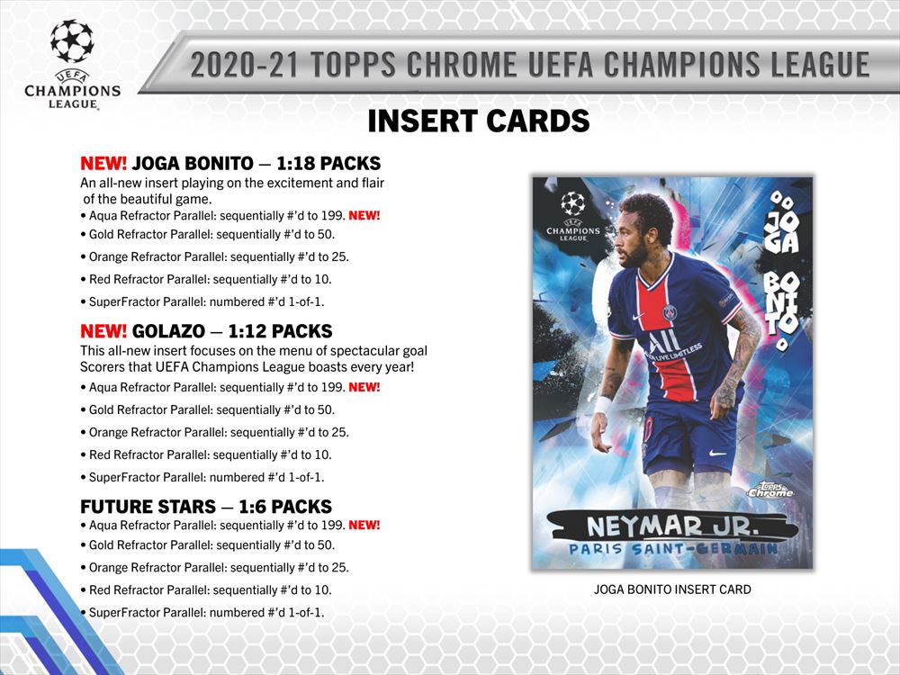 ⚽ 2020/21 TOPPS UEFA CHAMPIONS LEAGUE CHROME HOBBY【製品情報 