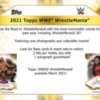 Topps 2021 WWE Road to Wrestlemania