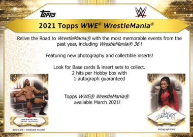 Topps 2021 WWE Road to Wrestlemania