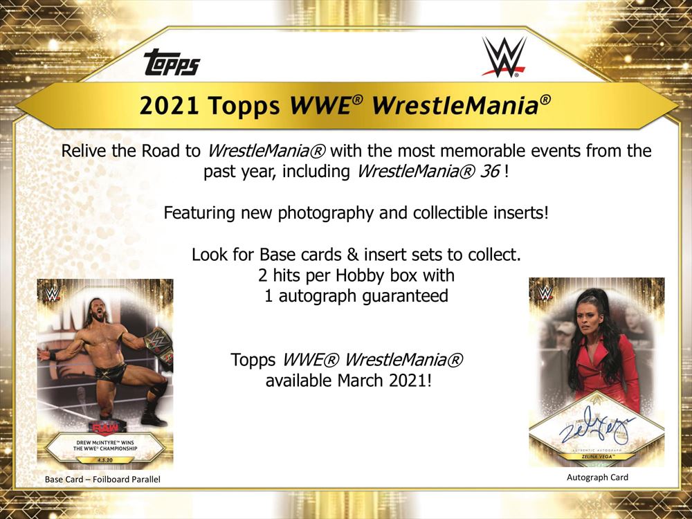 Topps 2021 WWE Road to Wrestlemania