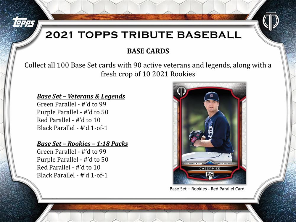 ⚾ MLB 2021 TOPPS TRIBUTE BASEBALL | Trading Card Journal