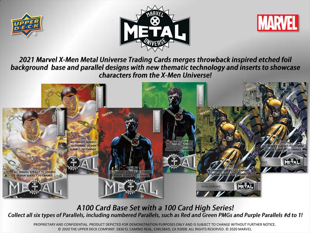 2021 UPPER DECK MARVEL X-MEN METAL UNIVERSE