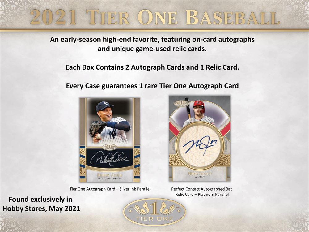 MLB 2021 TOPPS TIER ONE BASEBALL