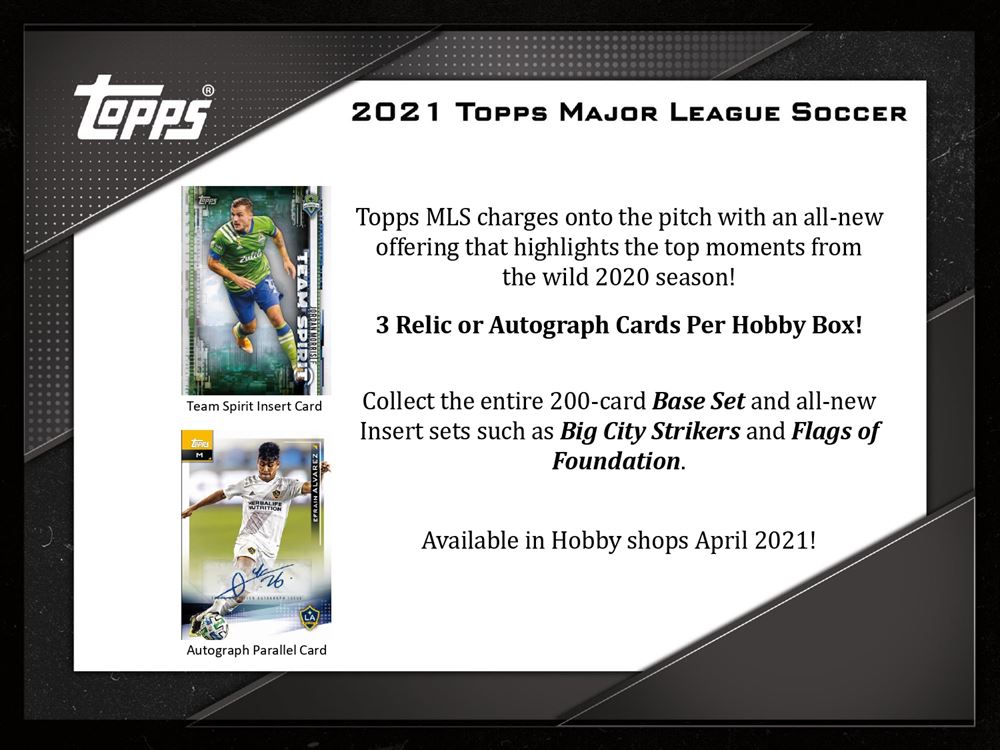 2021 TOPPS MLS (MAJOR LEAGUE SOCCER) HOBBY EDITION