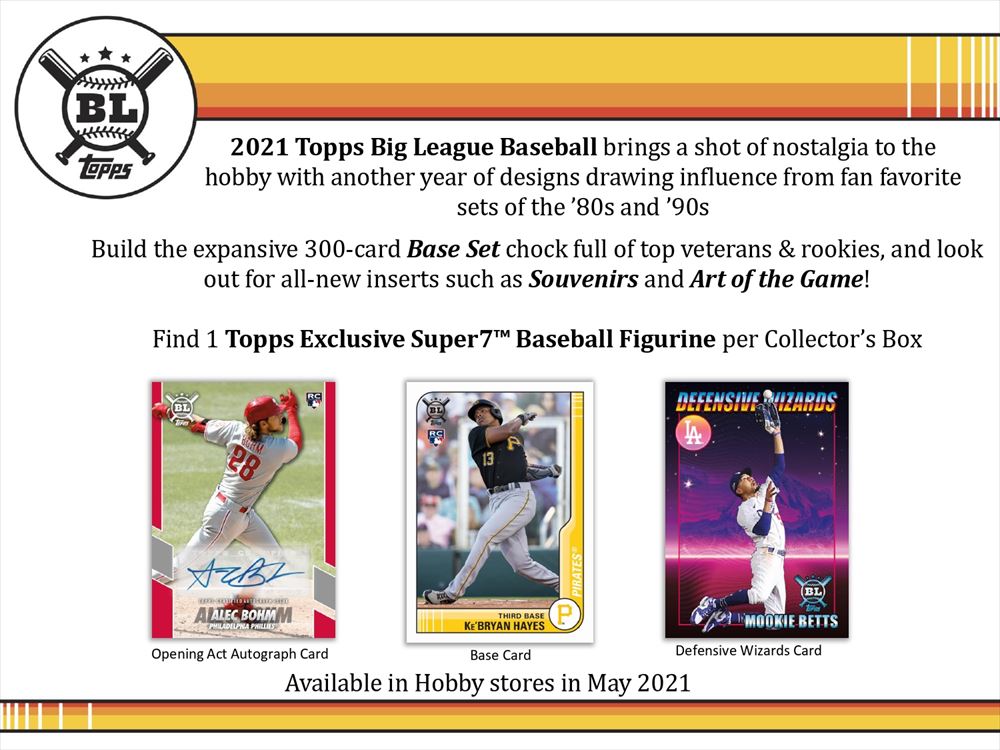 MLB 2021 TOPPS BIG LEAGUE BASEBALL COLLECTOR'S BOX