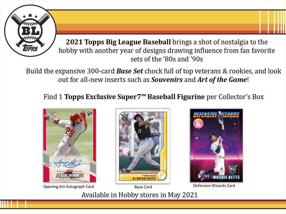 MLB 2021 TOPPS BIG LEAGUE BASEBALL