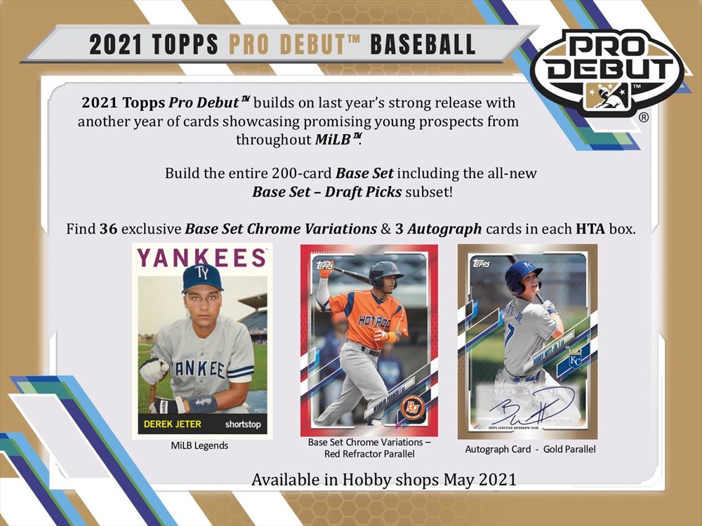 2021 TOPPS PRO DEBUT BASEBALL JUMBO