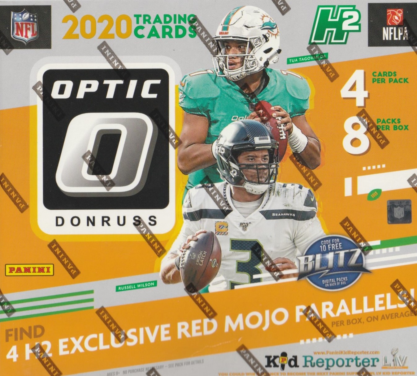 NFL 2020 DONRUSS OPTIC FOOTBALL HOBBY H2 Trading Card Journal