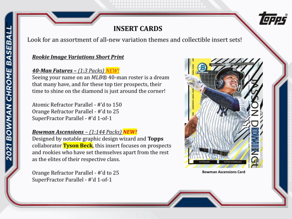 ⚾ MLB 2021 BOWMAN CHROME LITE HOBBY【製品情報】 | Trading Card Journal