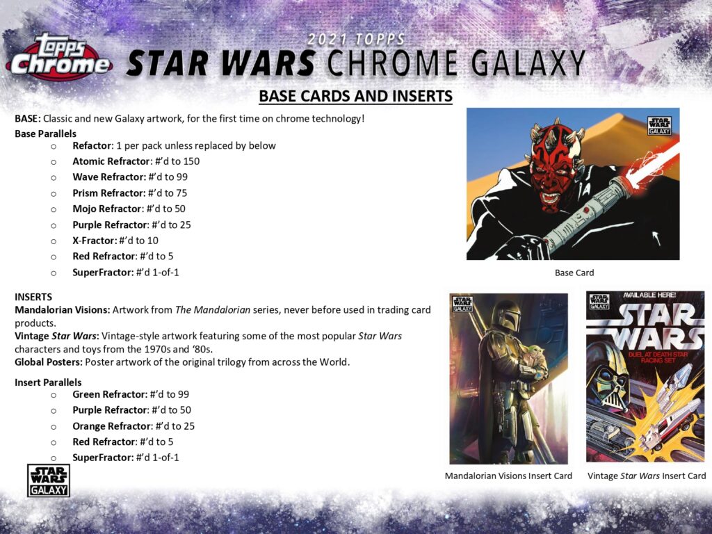 2021 TOPPS STAR WARS CHROME GALAXY HOBBY【製品情報】 | Trading ...