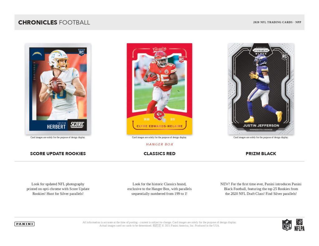 🏈 NFL 2020 PANINI CHRONICLES FAT PACK【製品情報】 | Trading Card 