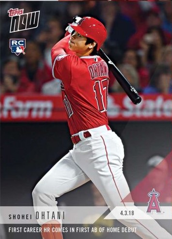 【ブルーパラレル】大谷翔平 topps now 40HR\u002620SB達成記念カード