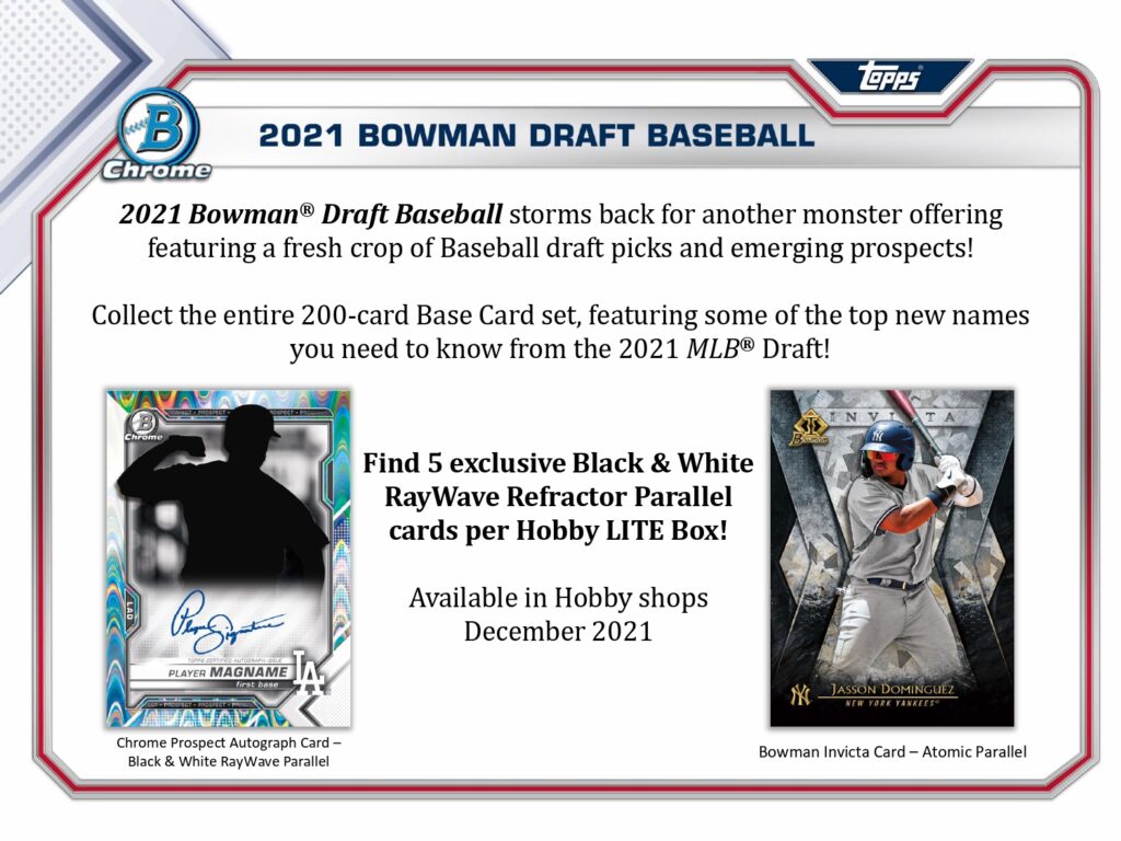 ⚾ TOPPS MLB 2021 BOWMAN DRAFT BASEBALL LITE【製品情報】 | Trading Card Journal
