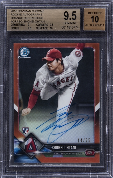 大谷翔平 2018 Bowman Chrome #1 RC バッティング