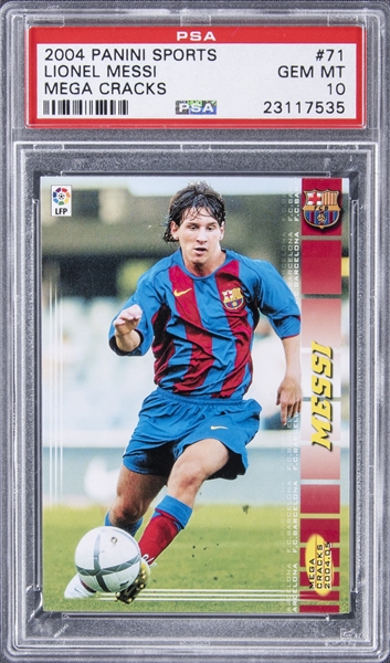 メッシ　ルーキーカード！2004 Panini Messi RC PSA鑑定済み