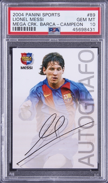 メッシ　ルーキーカード！2004 Panini Messi RC PSA鑑定済み