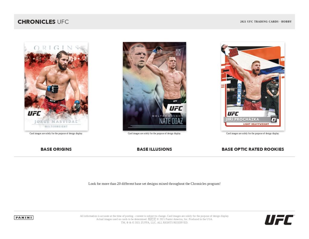 👊 Panini 2021 UFC Chronicles Trading Cards Hobby【製品情報