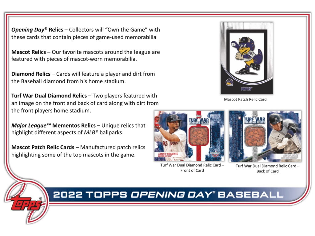 ⚾ MLB 2022 TOPPS OPENING DAY BASEBALL【製品情報】 | Trading Card Journal
