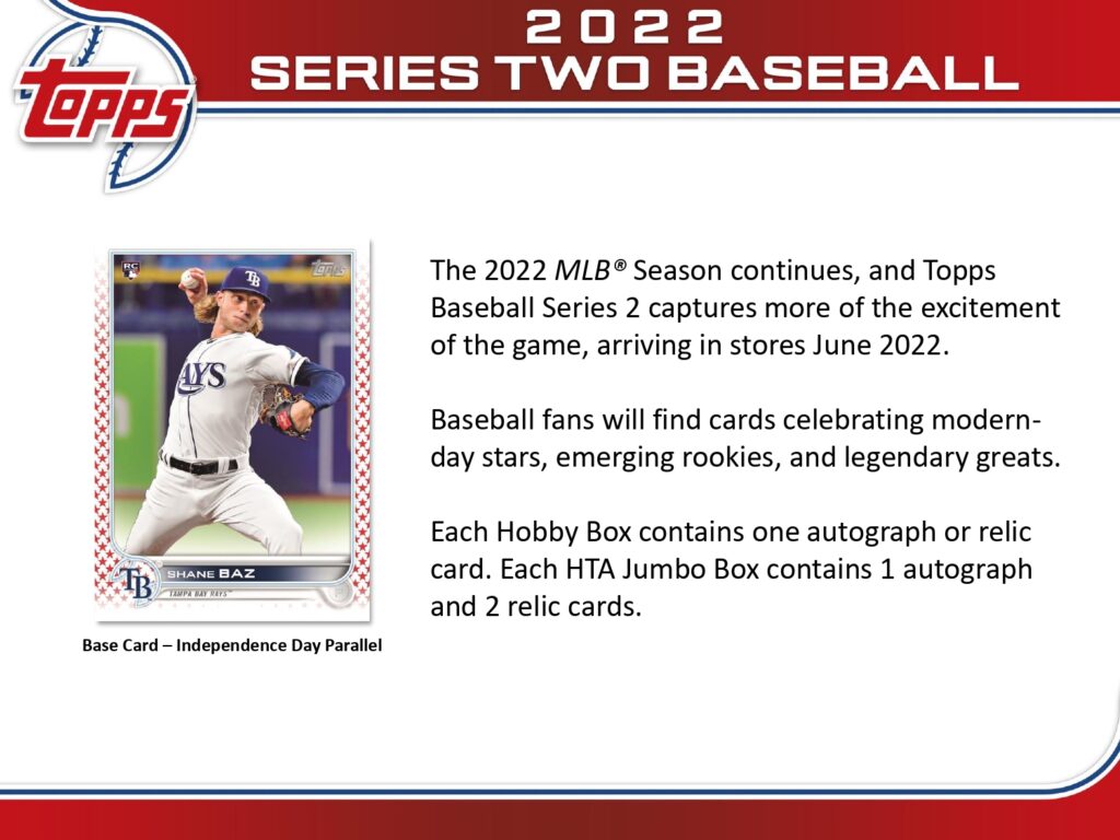 ⚾ MLB 2022 TOPPS SERIES 2 JUMBO【製品情報】 | Trading Card Journal