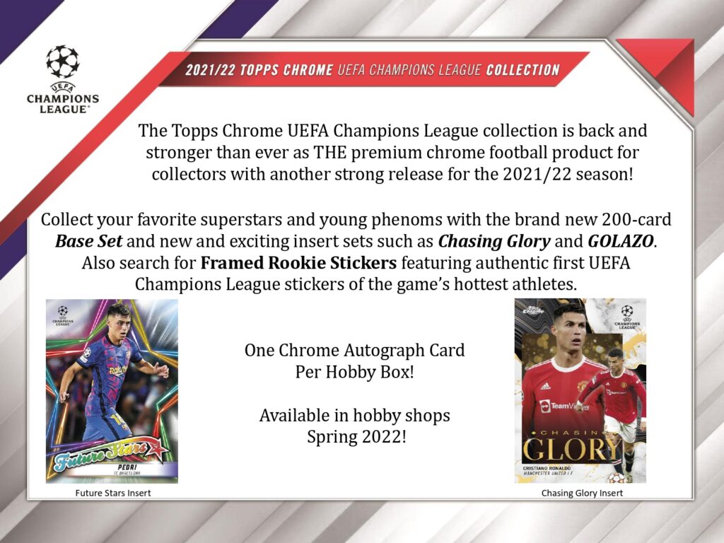 ⚽ 2021/22 TOPPS CHROME UEFA CHAMPIONS LEAGUE HOBBY【製品