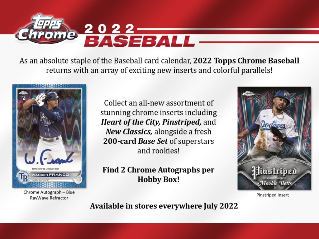 2022 TOPPS CHROME MLB HOBBY 新品未開封ボックス camping.com