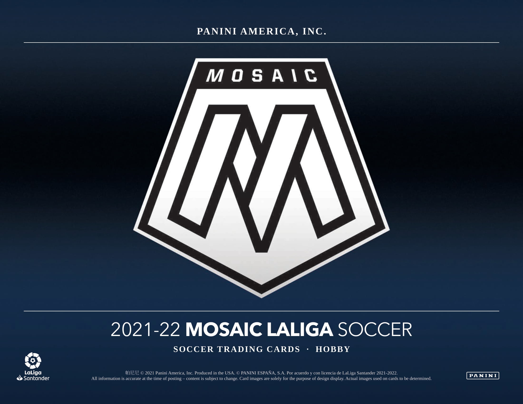 2021-22 PANINI MOSAIC LALIGA SOCCER