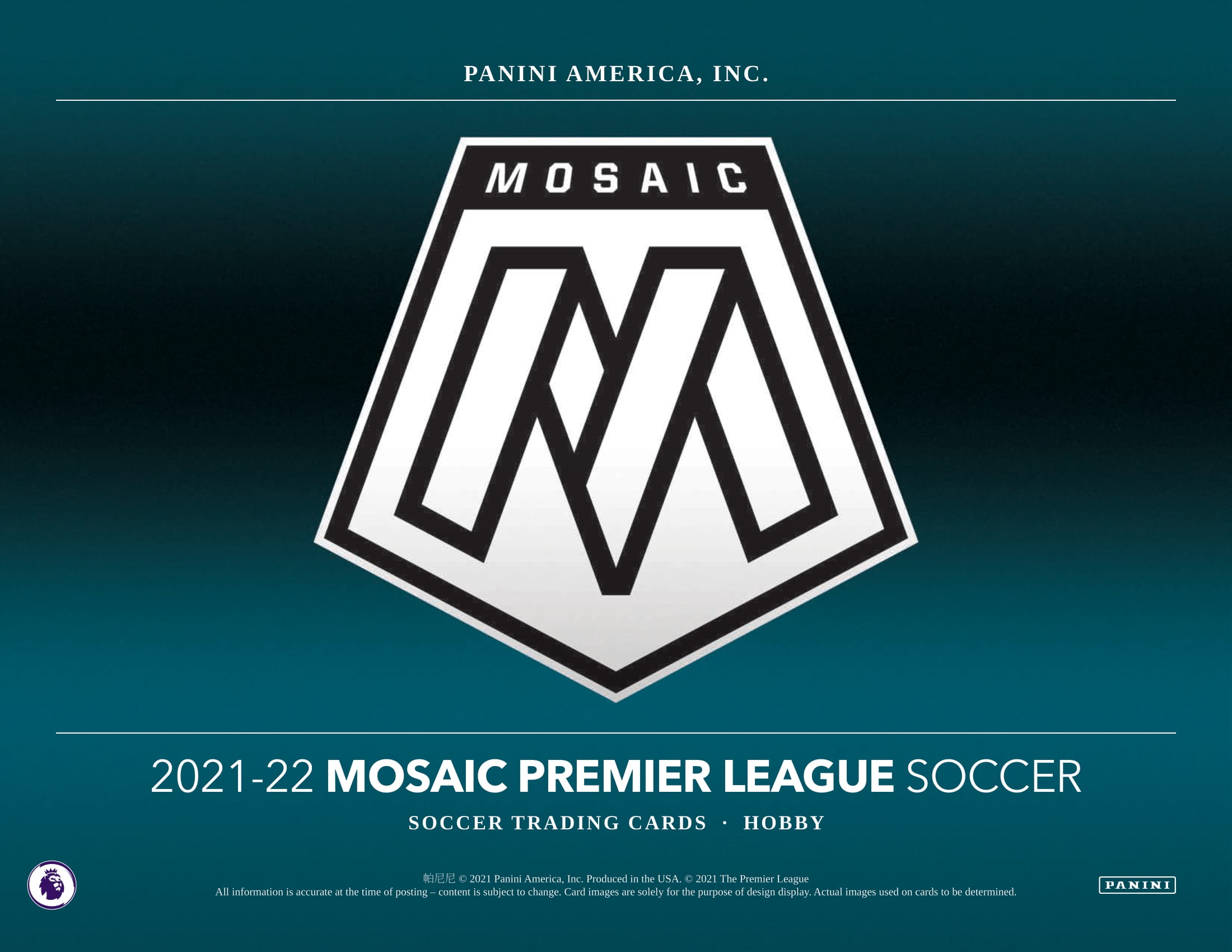 2021-22 PANINI MOSAIC ENGLISH PREMIER LEAGUE