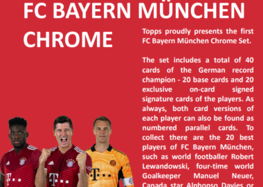 TOPPS CHROME TEAM SET - BAYERN MUNCHEN