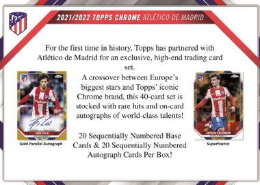 2021-22 TOPPS CHROME ATLETICO DE MADRID