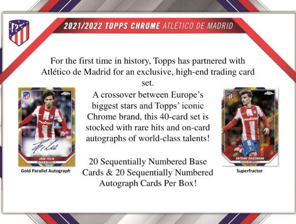 2021-22 TOPPS CHROME ATLETICO DE MADRID