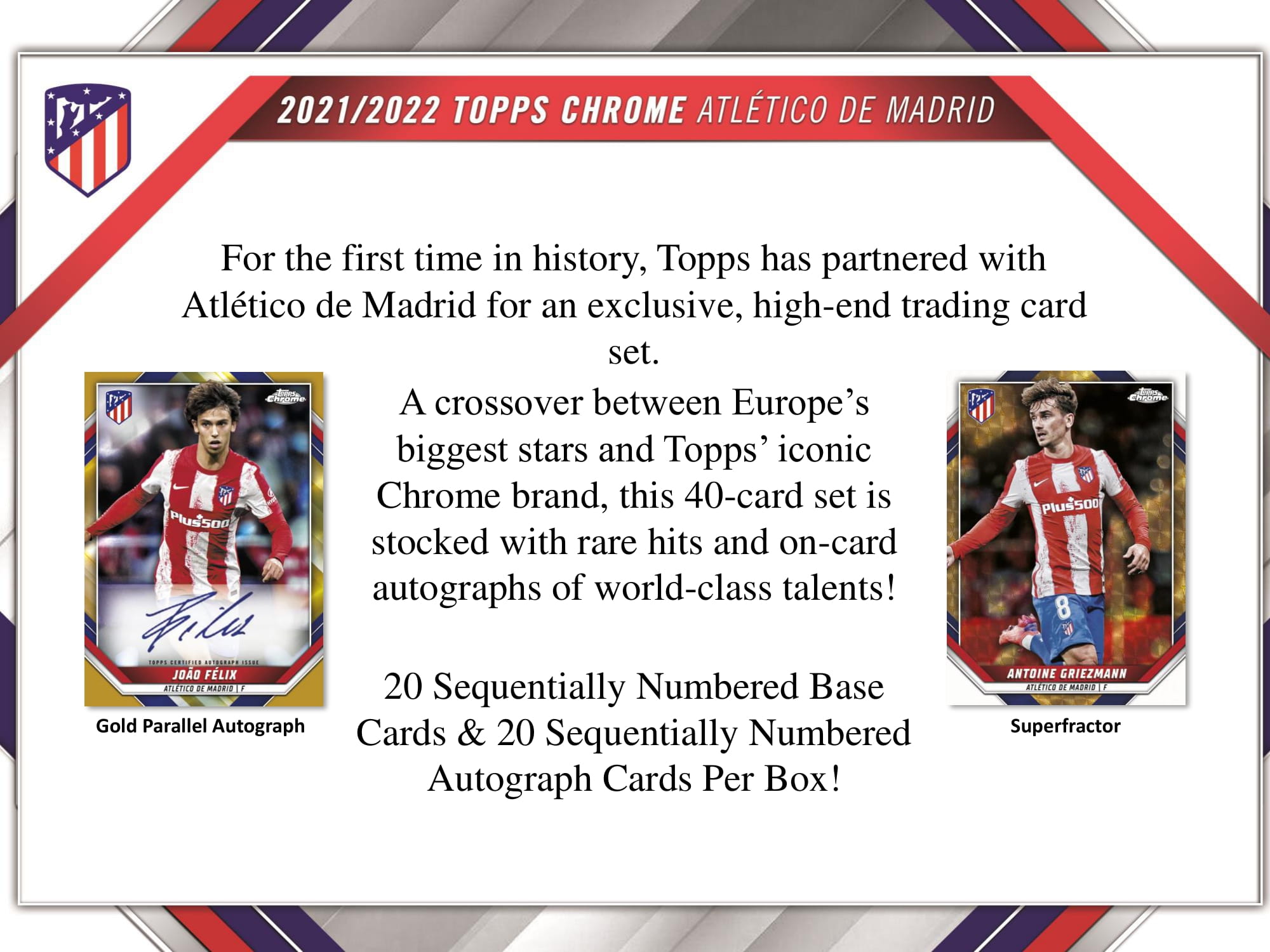 2021-22 TOPPS CHROME ATLETICO DE MADRID