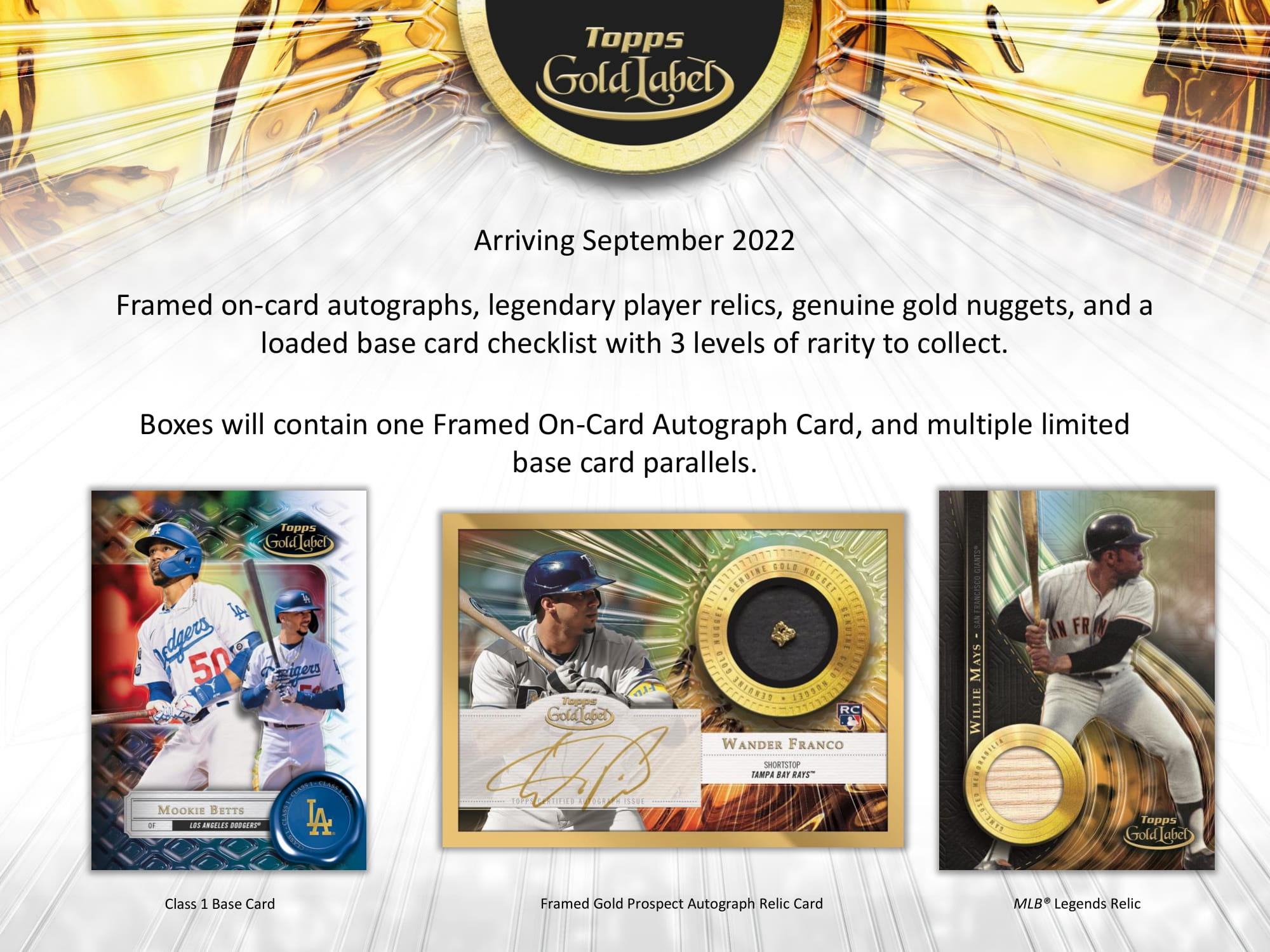 MLB 2022 TOPPS GOLD LABEL BASEBALL HOBBY