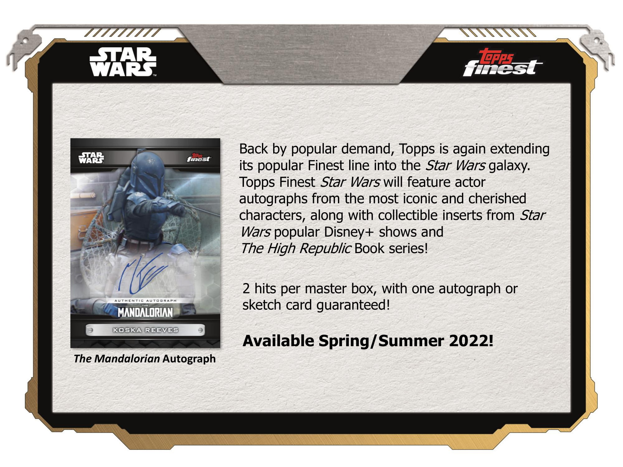 2022 TOPPS STAR WARS FINEST HOBBY