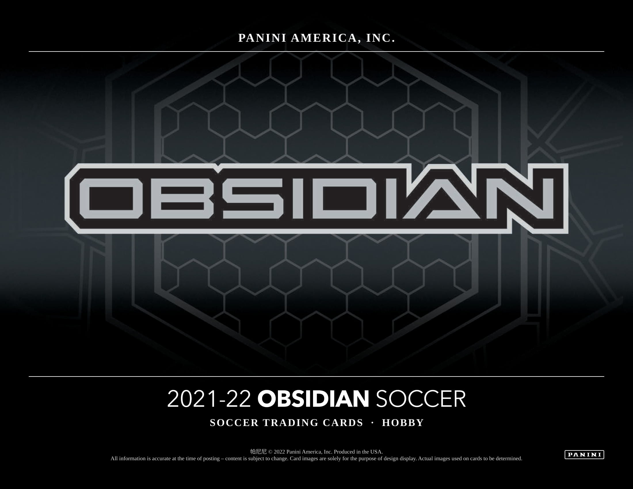 2021-22 PANINI OBSIDIAN SOCCER HOBBY