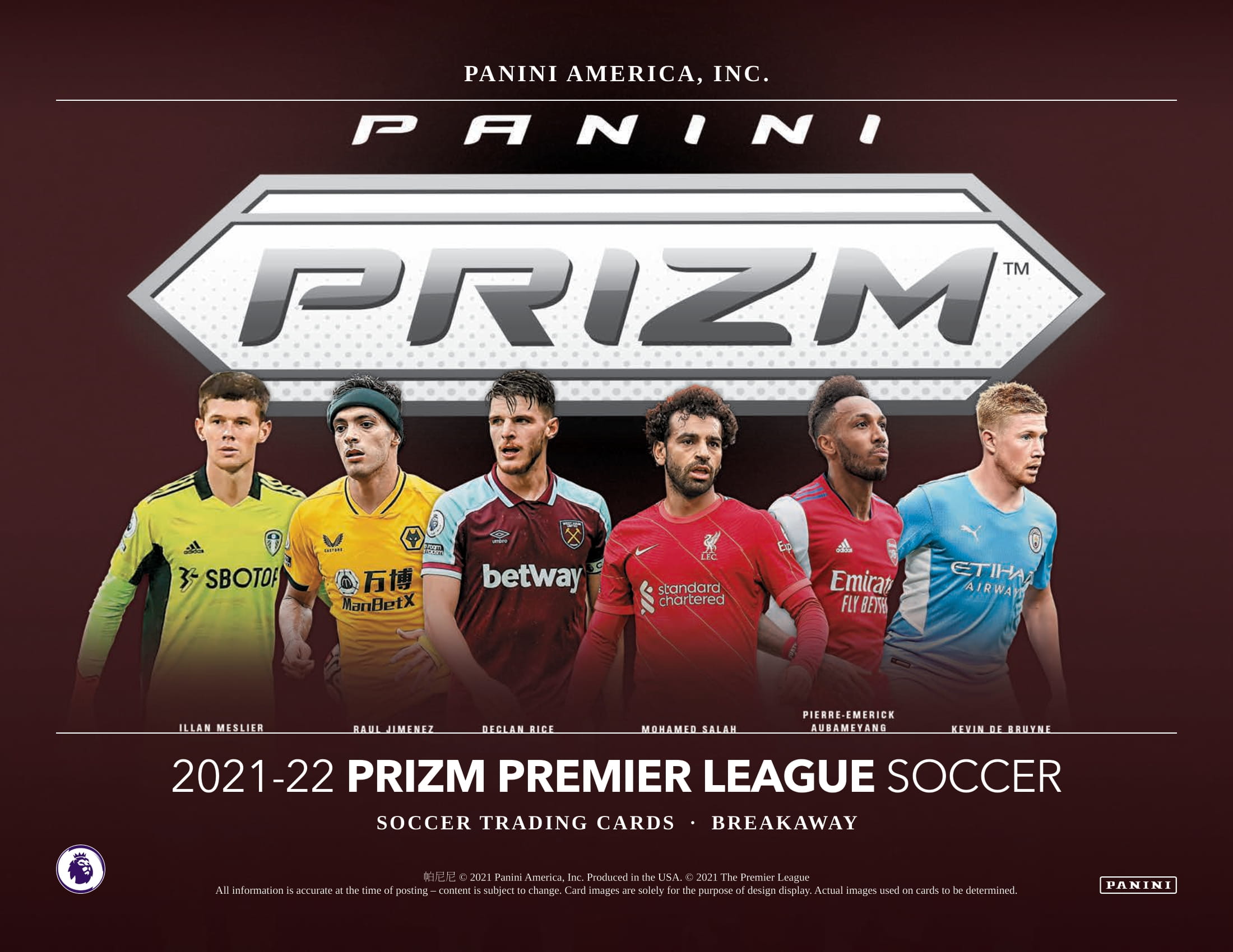 2021-22 PANINI PRIZM PREMIER LEAGUE SOCCER BREAKAW