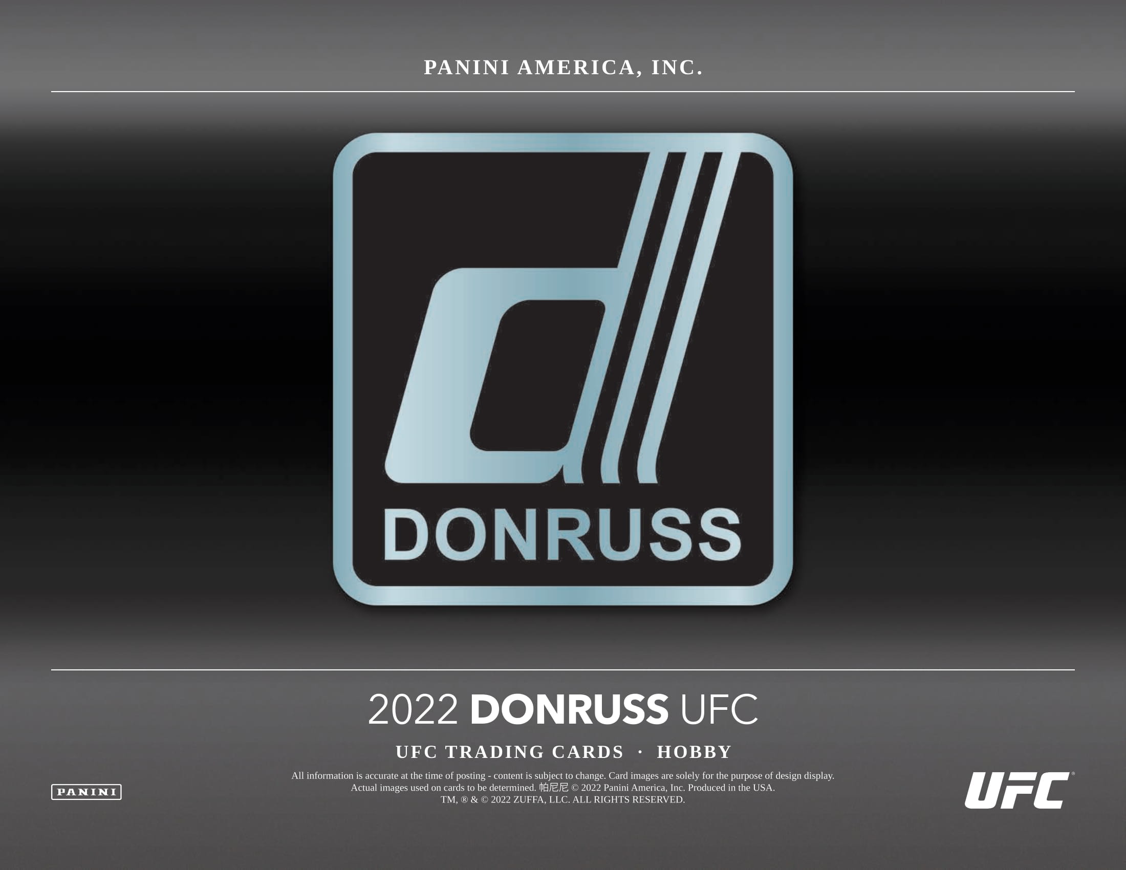 PANINI 2022 DONRUSS UFC