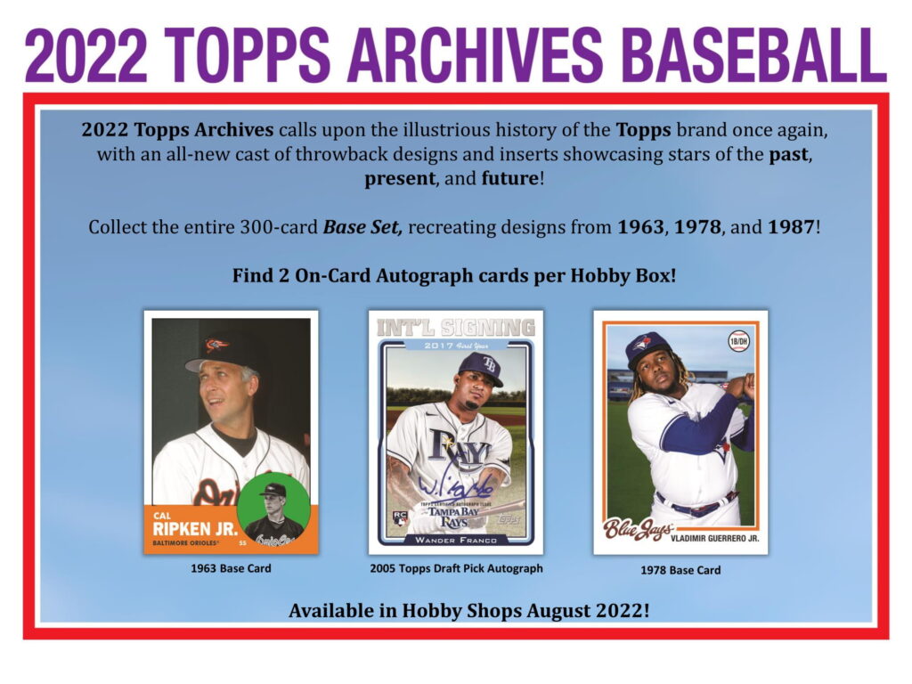 MLB 2022 Topps アーカイブス S 野球 カード ホビーボックス