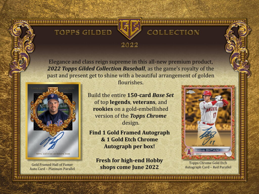 MLB 2022 TOPPS GILDED COLLECTION BASEBALL HOBBY