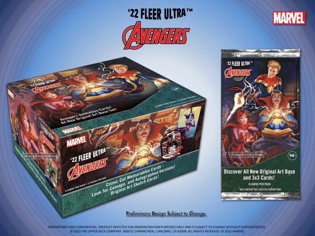 2022 UPPER DECK MARVEL FLEER ULTRA AVENGERS TRADING CARDS HOBBY