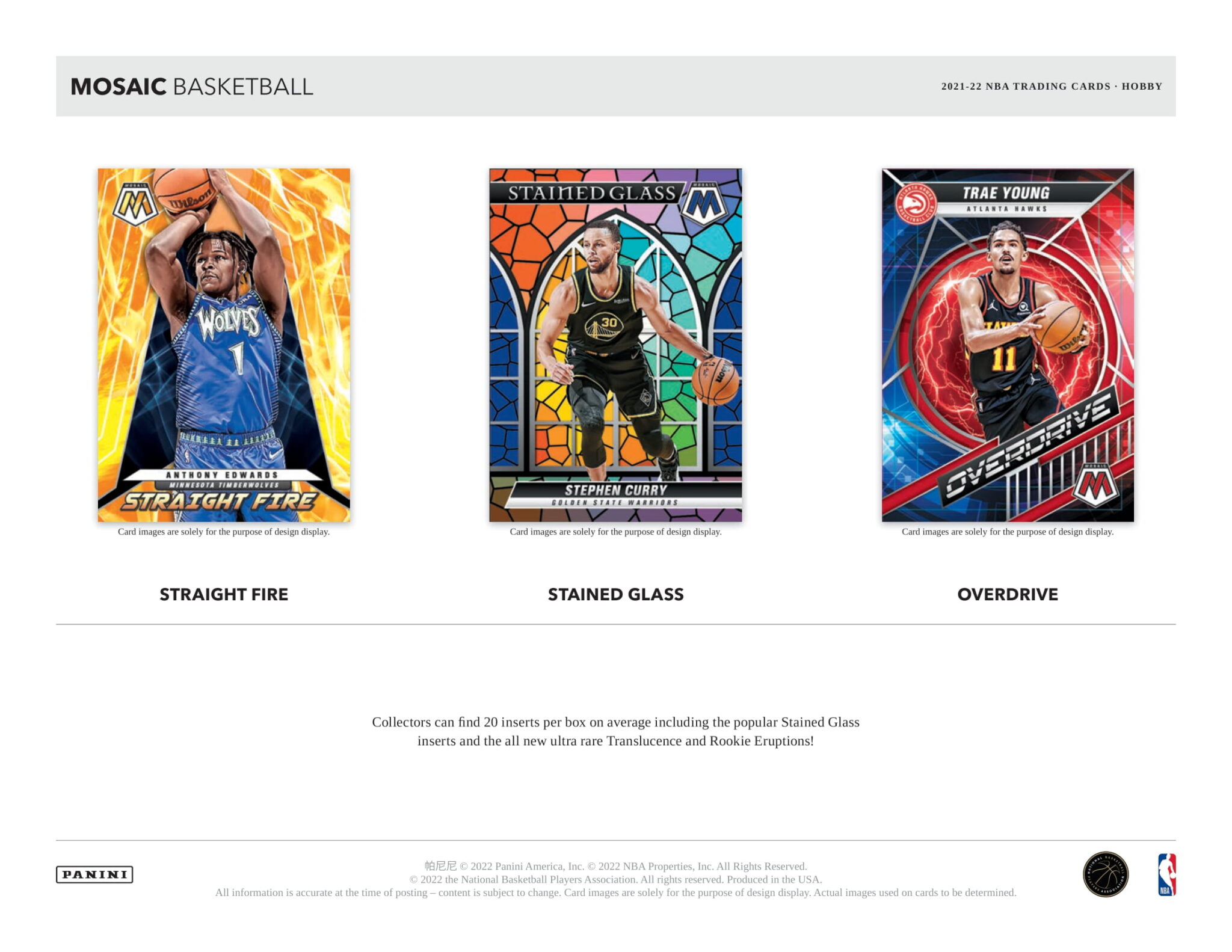 🏀 NBA 202122 PANINI MOSAIC BASKETBALL HOBBY【製品情報】 Trading Card Journal