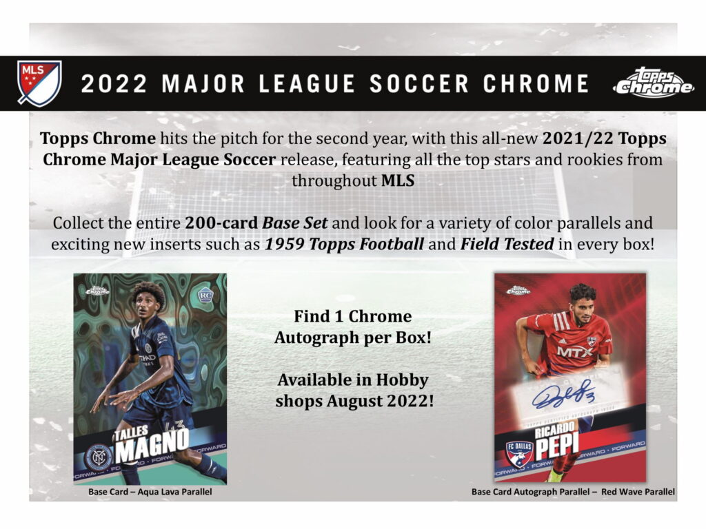 2022 TOPPS MAJOR LEAGUE SOCCER CHROME HOBBY