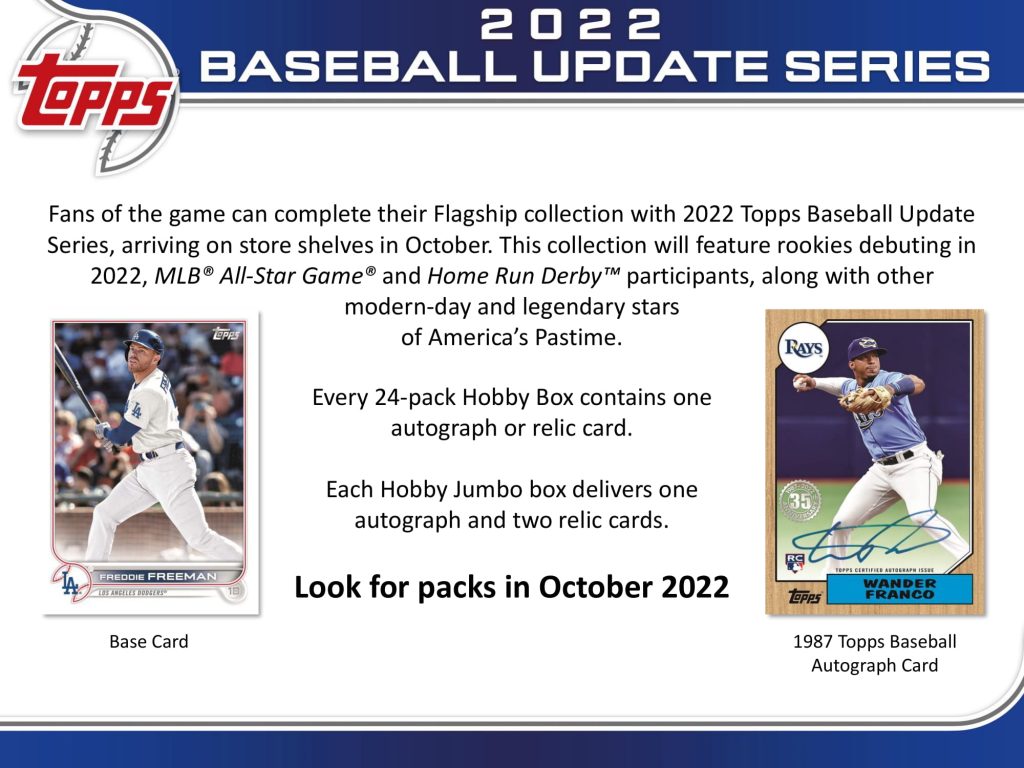 MLB 2022 TOPPS UPDATE SERIES JUMBO