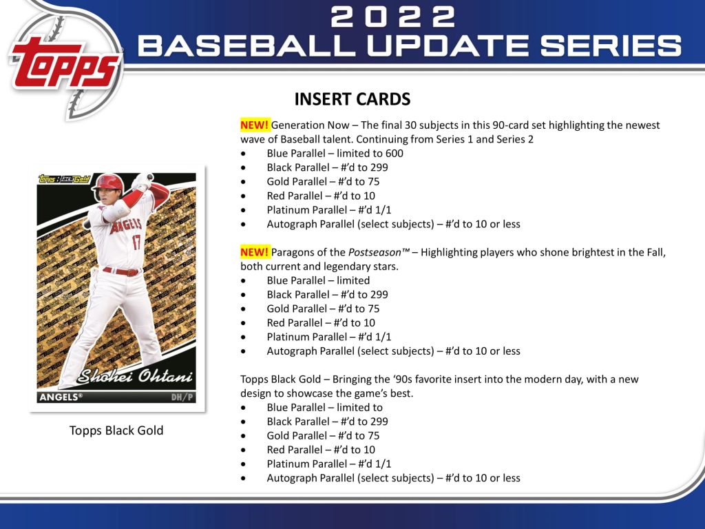 ⚾ MLB 2022 TOPPS UPDATE SERIES BASEBALL HTA JUMBO【製品情報】 | Trading Card  Journal