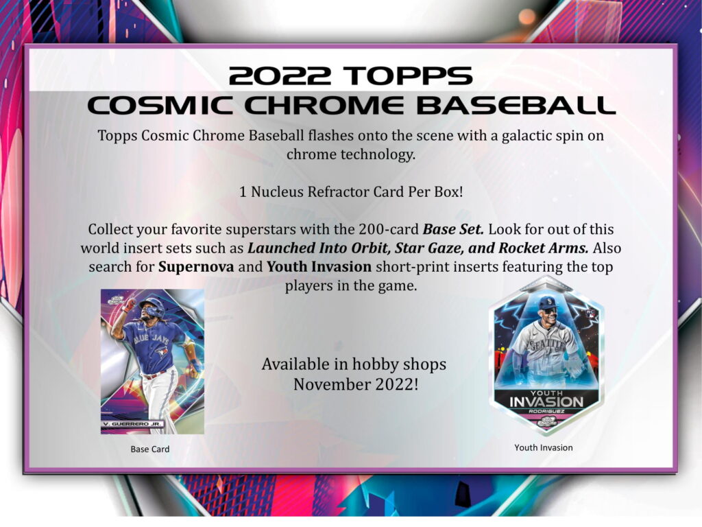 MLB 2022 TOPPS COSMIC CHROME BASEBALL HOBBY