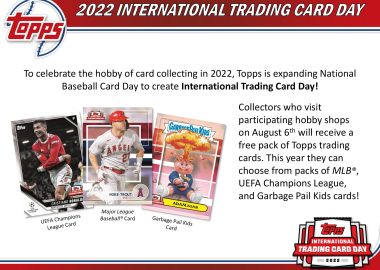 2022 TOPPS INTERNATIONAL TRADING CARD DAY HOBBY