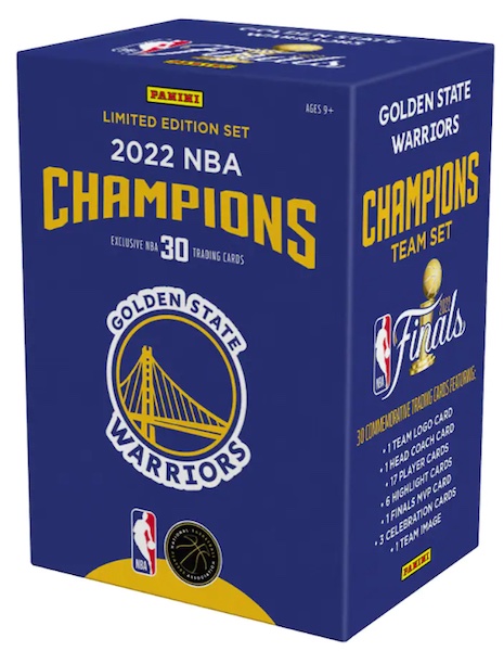 NBA 2022 PANINI GOLDEN STATE WARRIORS CHAMPIONSHIP BOX SET