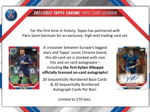 2021/22 TOPPS CHROME Paris Saint-Germain HOBBY