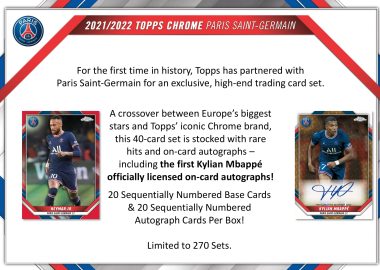 2021/22 TOPPS CHROME Paris Saint-Germain HOBBY